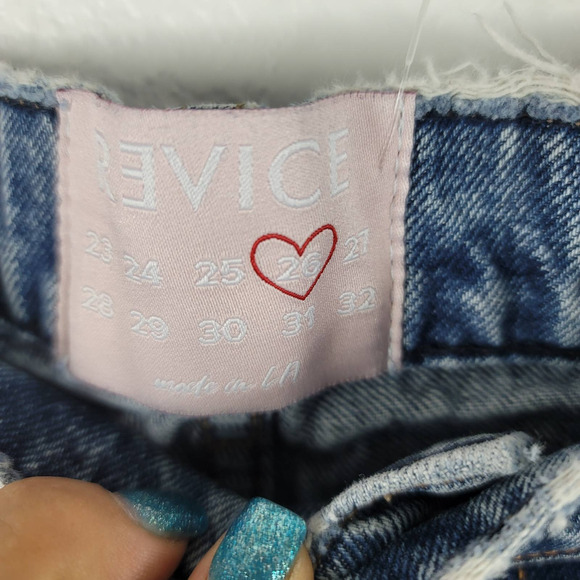 Revice Whiskering Distressed Button Fly Women's Jeans 26 - Picture 5 of 8